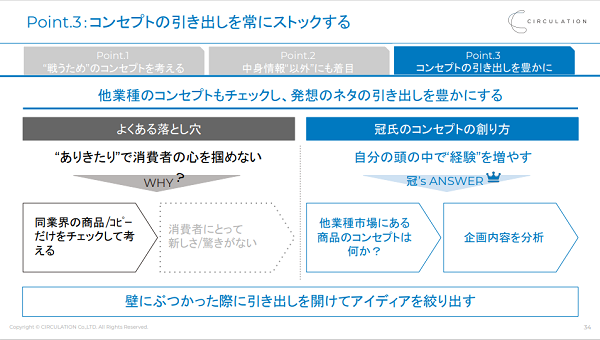 コンセプトの “引き出し” を豊かにする１