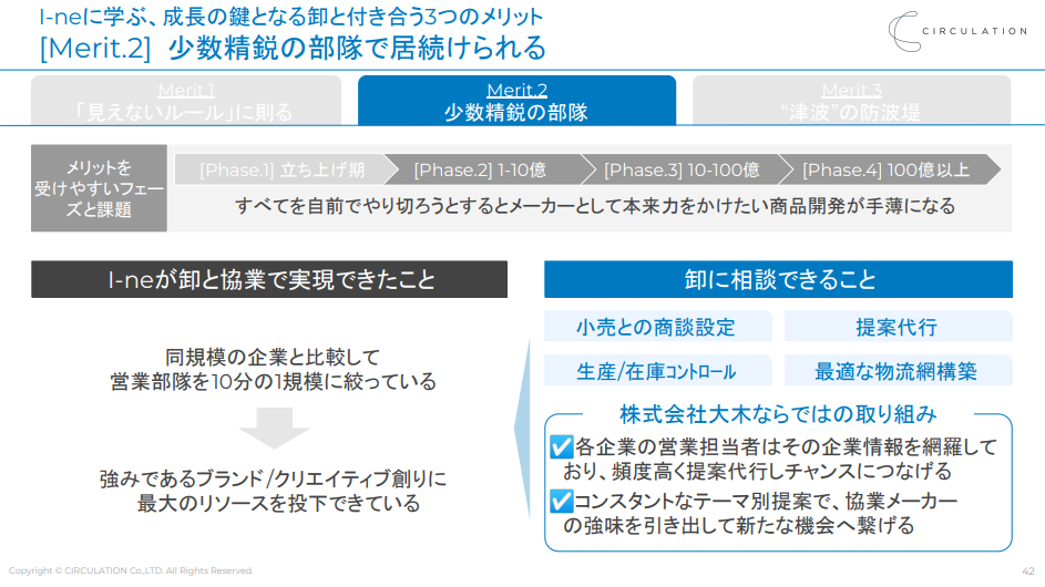 メリット2：少数精鋭の部隊で居続けられる