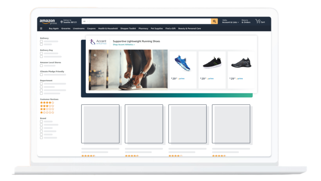 画像引用元:スポンサーブランド広告 - ブランド認知度の向上 | Amazon Ads