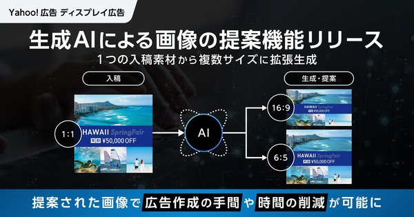 Yahoo!広告に画像生成AI機能が追加 広告主の作業を大幅に効率化