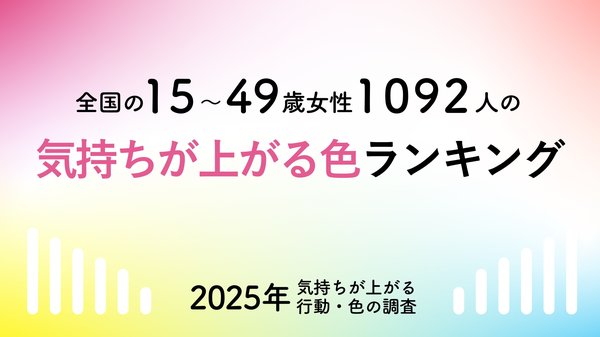 女性の気持ちを考察したシーオーメディカルの調査結果:2025年に対する期待と気持ちを上げる色の発表