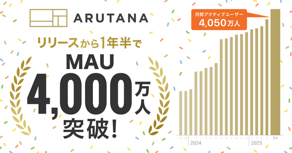 NTTドコモ子会社DearOneのリテールメディア「ARUTANA」、MAU4,000万人突破~全国34社・約48,000店舗に導入拡大~
