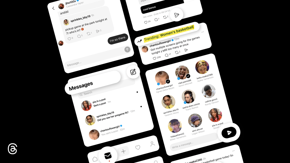 Threadsが日本にメッセージ機能を導入!会話の広がるテキスト共有アプリへ