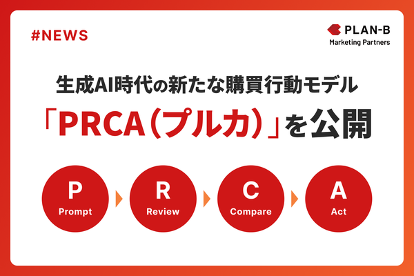 PLAN-Bマーケティングパートナーズ、生成AI時代の新カスタマージャーニーモデル「PRCA(プルカ)」を発表