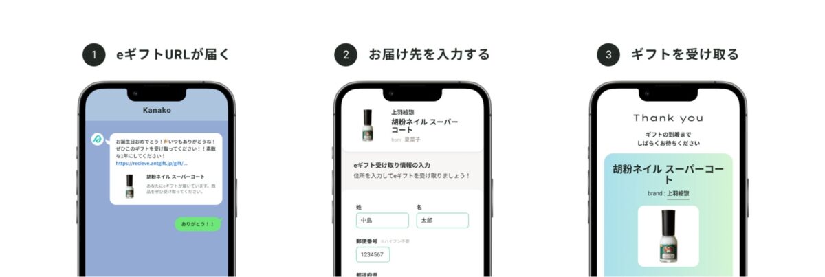 eギフトの受け取り方