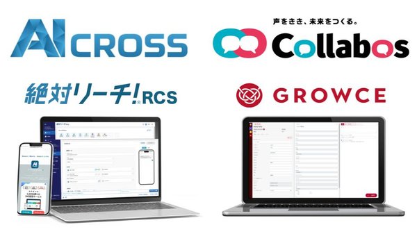 AI CROSSとコラボス社がAPI連携、CRMとSMS配信の効率を向上