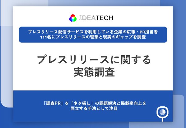 プレスリリースに関する実態調査:73.9%が希望メディア掲載率30%以下、94.6%が調査PRを「有効」と評価
