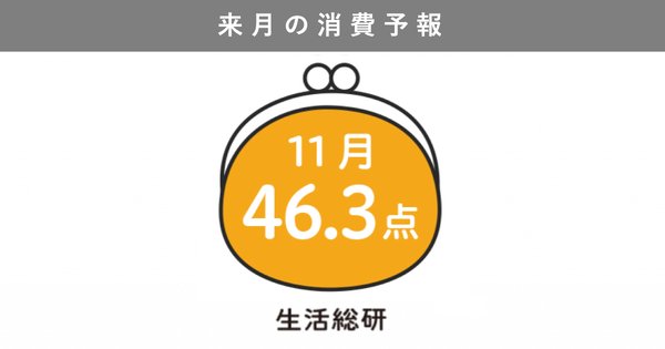博報堂生活総合研究所が発表、2025年11月の消費意欲指数は46.3点 物価高影響と年末年始の節約意識高まる調査結果