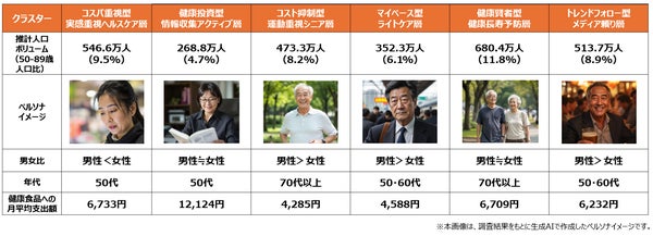 「シニアにおける健康意識別のクラスター分析」簡易版
