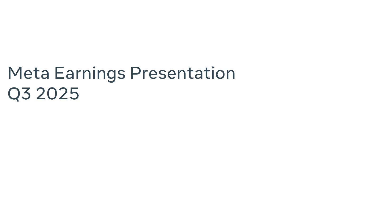 Meta、2025年第3四半期決算:AIが広告効率を進化させ、次世代の消費体験を再設計
