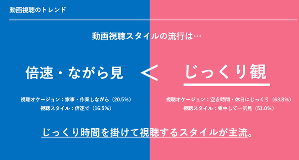 動画視聴場所・スタイル