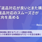 【調査結果】返品・交換対応が再購入意向に影響、Recustomer調査でスムーズな対応の場合77%が「また買いたい」と回答