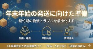 年末年始の発送に向けた準備｜繁忙期の物流トラブルを最小化する３つのステップ