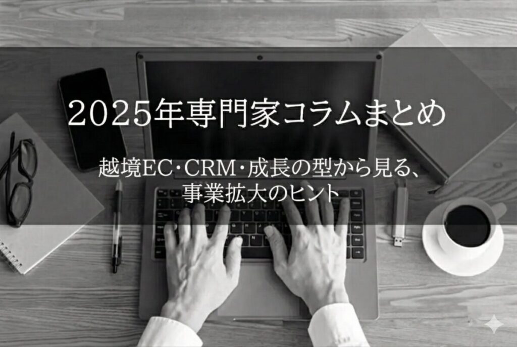 【2025年専門家コラムまとめ/後編】越境EC・CRM・成長の型から見る、事業拡大のヒント