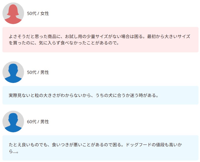 食いつきへの不安