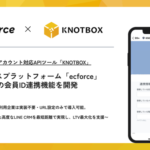 CARTA ZEROのKNOTBOX、AIコマースプラットフォーム「ecforce」との会員ID連携機能を開始