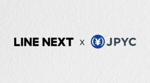 LINE NEXT×JPYCロゴ