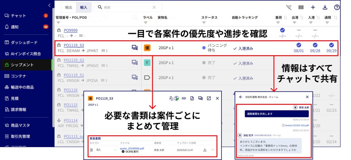 Shippio Cargo 機能イメージ