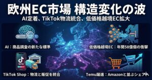 【海外ニュース】AI活用の定着、TikTokの物流統合、低価格越境ECの拡大──欧州EC市場で進む構造変化