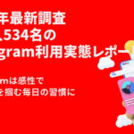 Instagram利用実態調査2026、全世代の約7割が週1回以上利用する「ビジュアル・インフラ」として定着