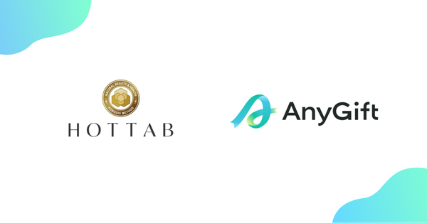 HOT TAB公式オンラインショップにeギフトサービス「AnyGift」を導入、住所不要でLINEやメールでギフトを贈れる新機能を開始