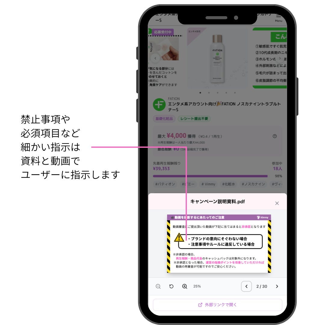 キャンペーン参加前ページ