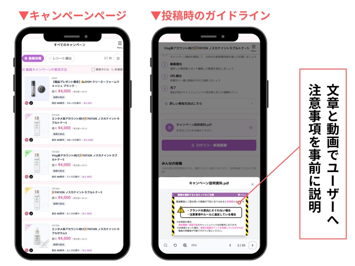 実際のVimmyのホーム画面