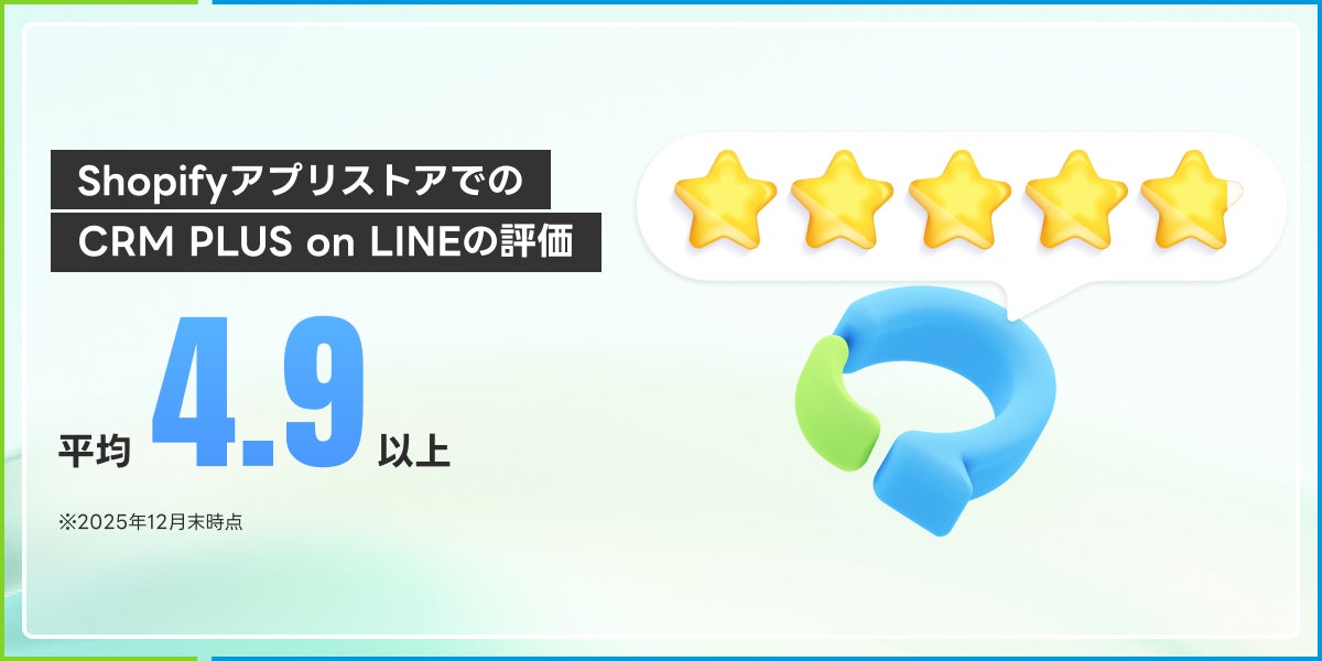 ShopifyアプリストアでのCRM PLUS on LINEの評価