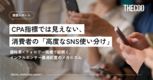 消費者のSNS使い分けを分析した調査レポートをTHECOO株式会社が発表、フォロワー規模で変わる信頼の質が明らかに