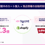パロニム、リーバイス公式ストアにライブコマースツール「Tig LIVE」導入でCVR7.3倍の成果を実現