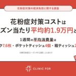 花粉症対策費用、1シーズン平均1.9万円の経済負担が明らかに クリニックフォアが調査結果を発表