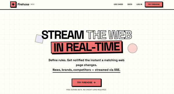 Ahrefsがリアルタイム Web データストリーミング API「Firehose」をリリース、ベータ期間は無料で利用可能