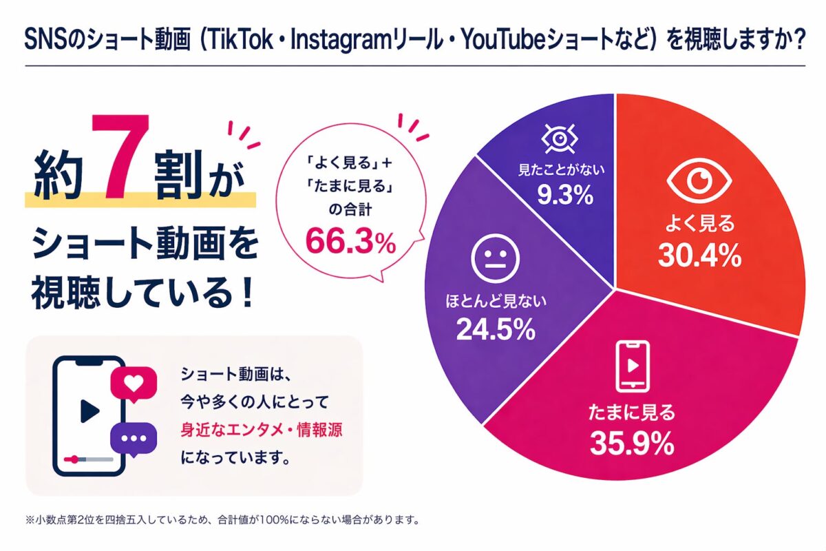 ショート動画視聴状況