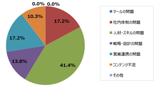 成果が出ていないと感じる最大の理由は何ですか？