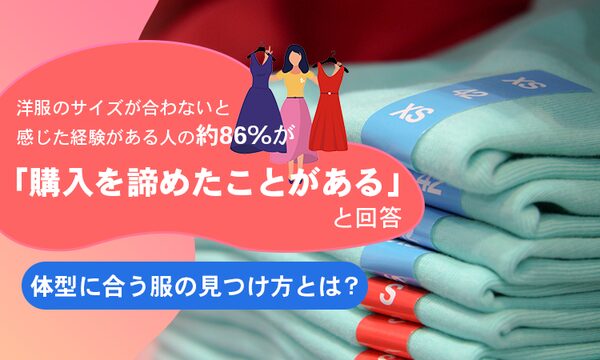 洋服選びでサイズ悩み63.6%が経験、85.5%が購入諦めた経験ありと判明|株式会社NEXERと株式会社パレモ調査
