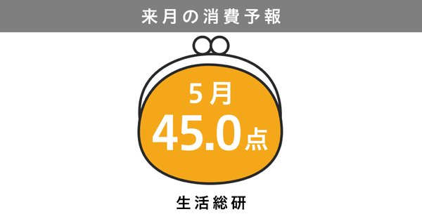 博報堂生活総合研究所「2026年5月の消費予報」発表 消費意欲指数は45.0点で前年比1.0pt上昇