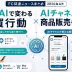 生成AIで変わる購買行動、AIチャネルでの商品販売も進展：EC関連ニュースまとめ【2026年４月】