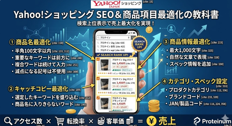 Yahoo!ショッピング：検索対策（SEO）と商品項目最適化の教科書