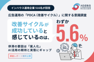 広告運用のPDCA、十分に機能している企業はわずか5.6％　イルグルムが516名対象の調査結果を発表