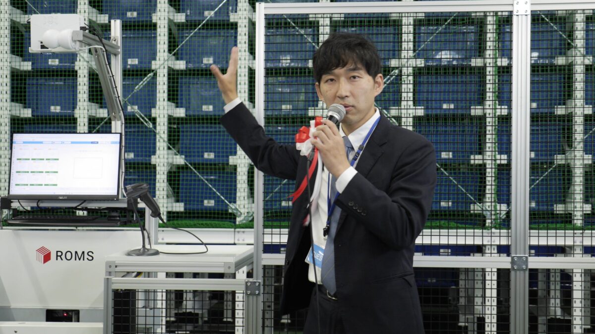 自動倉庫始動セレモニーの様子
