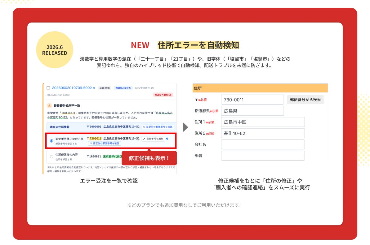 受注データ品質チェック機能