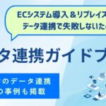 【ECデータ連携ガイドブック】ECシステムリプレイス時、データ連携・統合で失敗しないための12の事例も掲載
