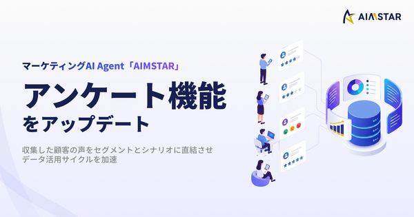 AIMSTAR、アンケート機能を強化しマーケティング施策の一気通貫を実現