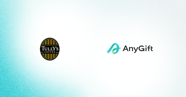 タリーズコーヒー公式オンラインストアにeギフト「AnyGift」導入、住所不要で贈れるソーシャルギフト開始
