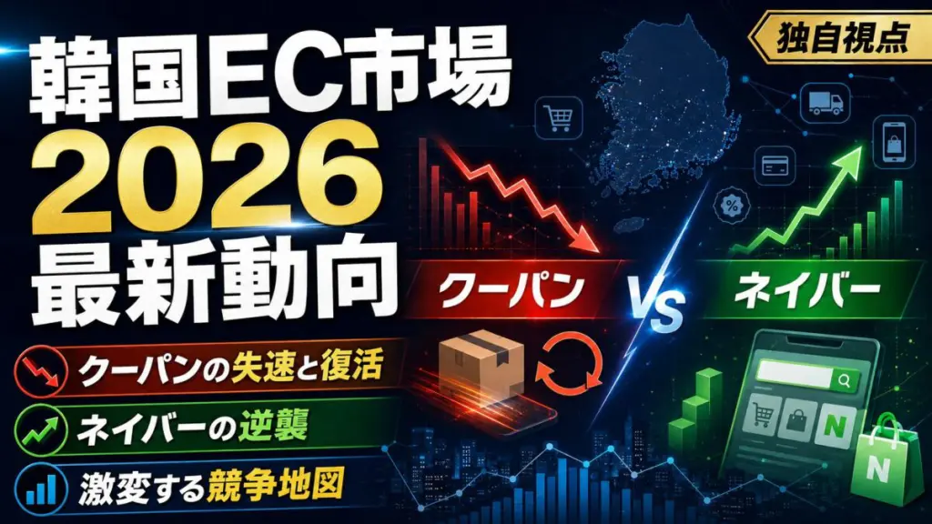 【独自視点】韓国EC市場2026年最新動向：クーパンの失速と復活、ネイバーの逆襲、そして激変する競争地図