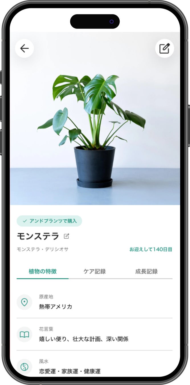 植物ごとの詳しい育て方が分かる