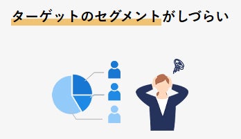ターゲットのセグメントがしづらい
