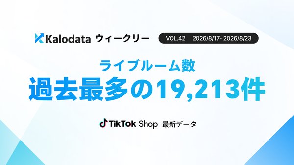 TikTok Shop日本市場レポート、GMV23.2億円で前週比6.3%減も販売件数は103万件超え