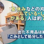 60.8%が「衣替えをする」と回答―夏の片付けと不用品処分に関する実態調査