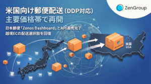 ZenGroup、日本郵便のDDPソリューション「Zonos Dashboard」とAPI連携完了 米国向け越境EC配送を約1年ぶりに再開